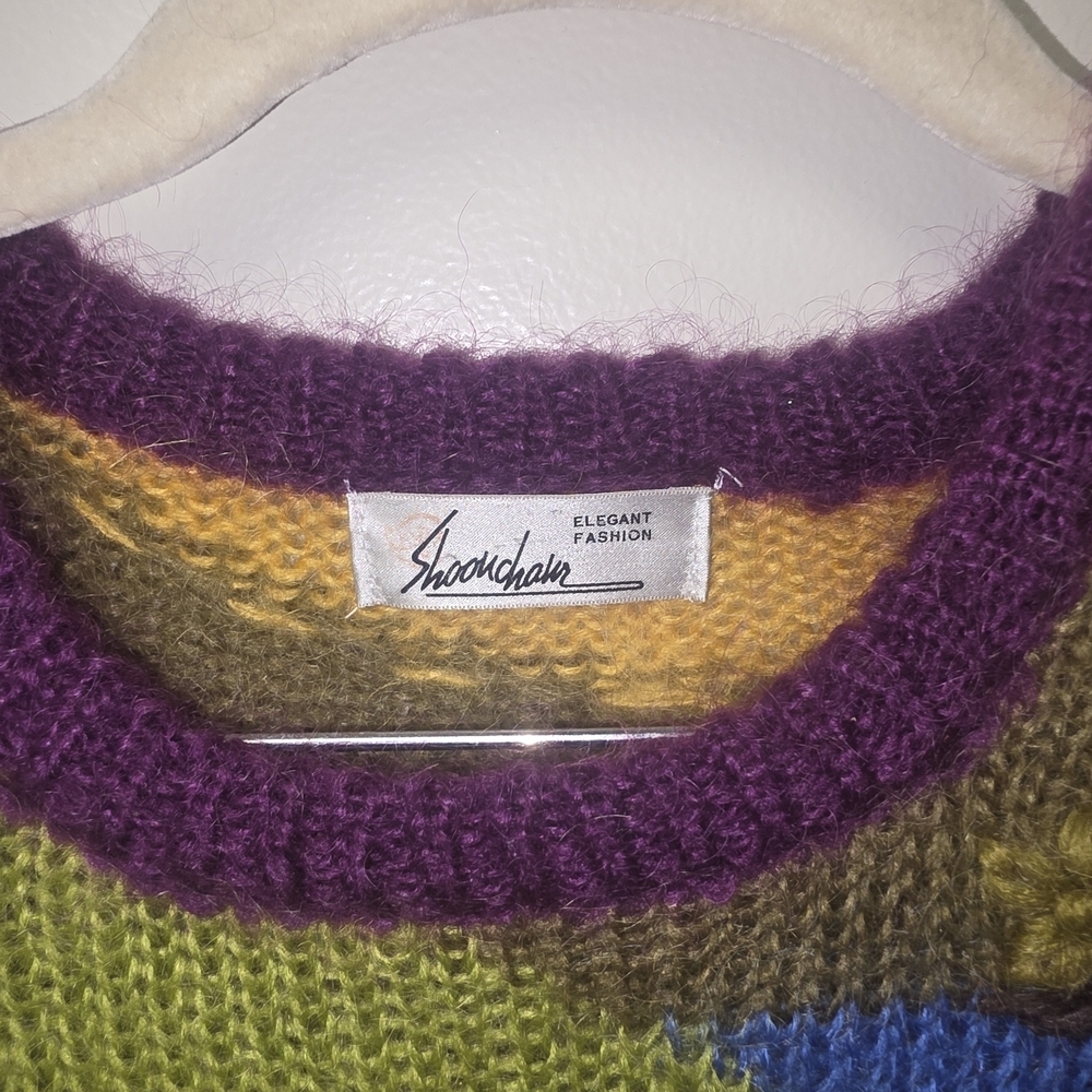 Colorful Floral Patchwork Sweater - Picture 3 of 4
